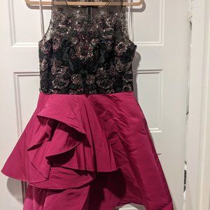 Marchesa Notte Sleeveless Short Formal Evening Dress